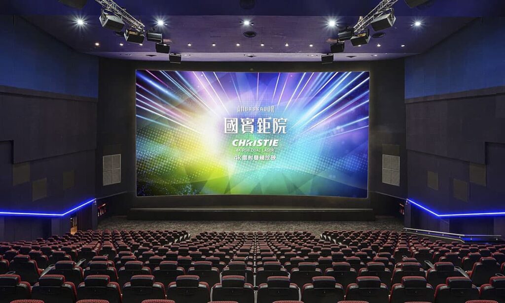 台灣西門町的國賓大戲院，長22公尺、寬12公尺